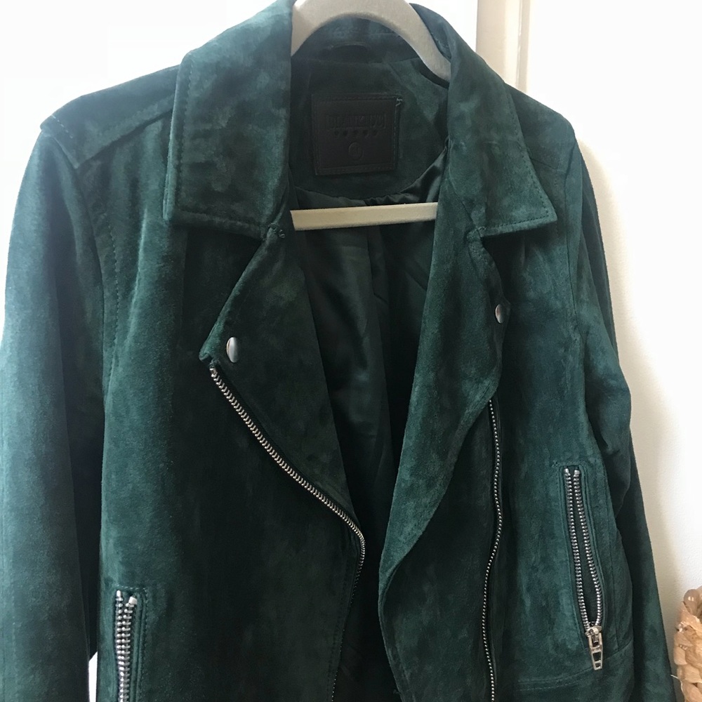 BLANK NYC Suede Moto Jacket